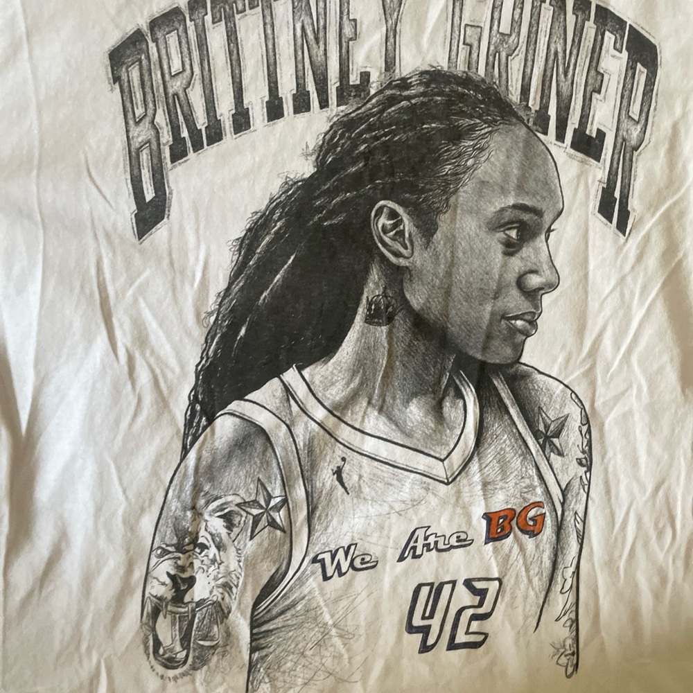 Britnney Griner prison l/s shirt write a letter to B.G tshirt XL - Picture 4 of 9